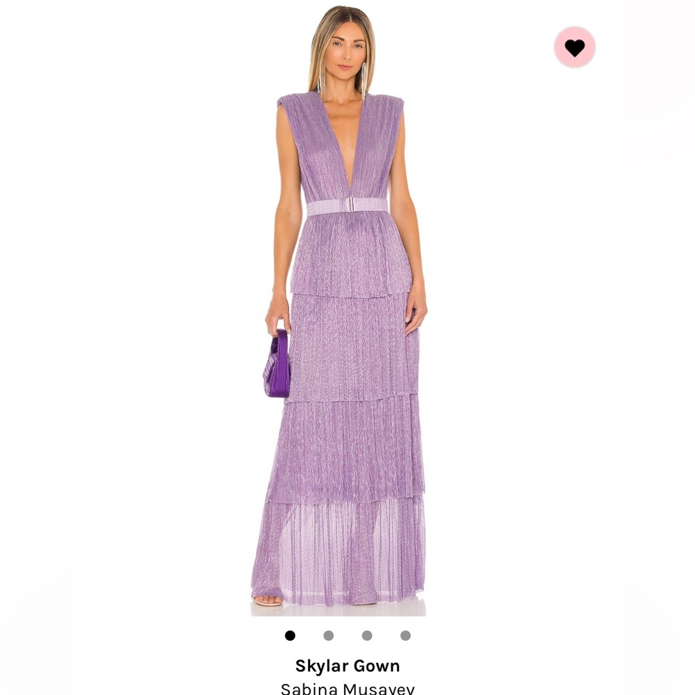 Revolve - Sabina Musayev Skylar Gown in light purple